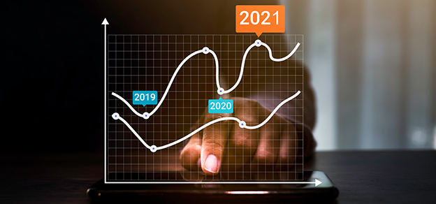 image with a hand pointing to a trading chart related to economic calendars for forex trading
