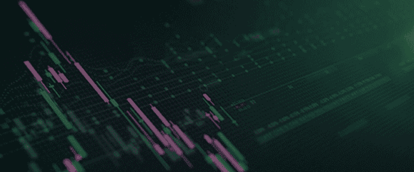 A candlestick chart combined with leverage signifies the financial strategy of using borrowed funds to amplify trading potential.