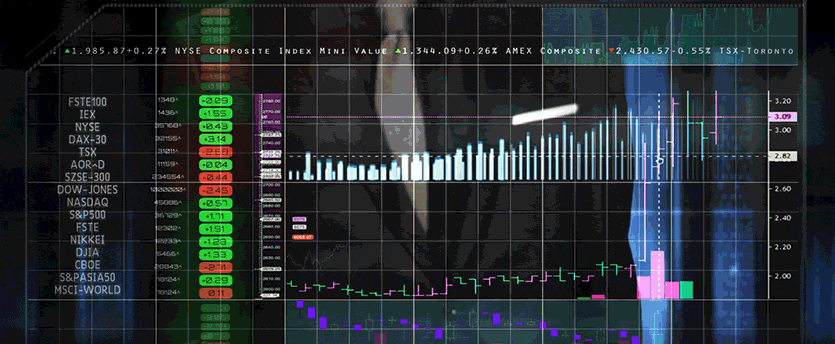Monitors displaying MT4 platform on a PC, showing pips.