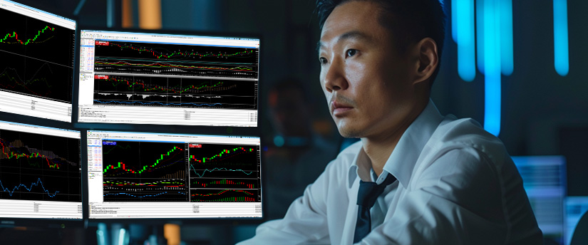 Trader reviewing market data to maintain consistency and build trading discipline